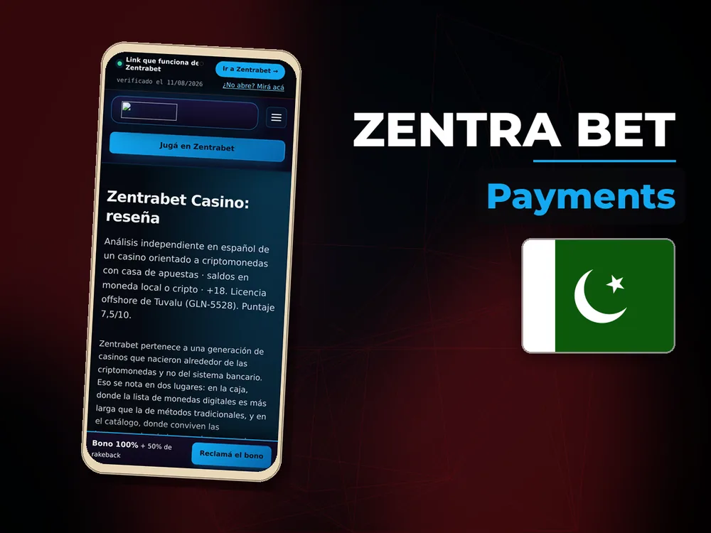 Zentra Bet - Payments