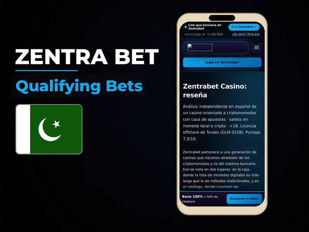 Zentra Bet - Qualifying Bets