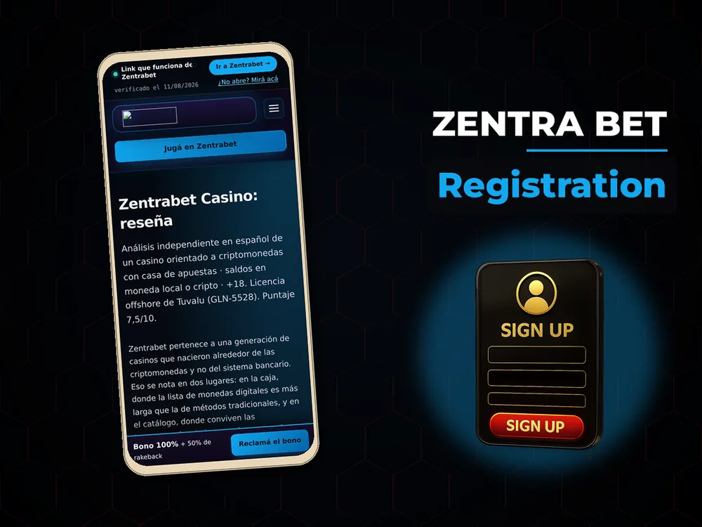 Zentra Bet - Registration