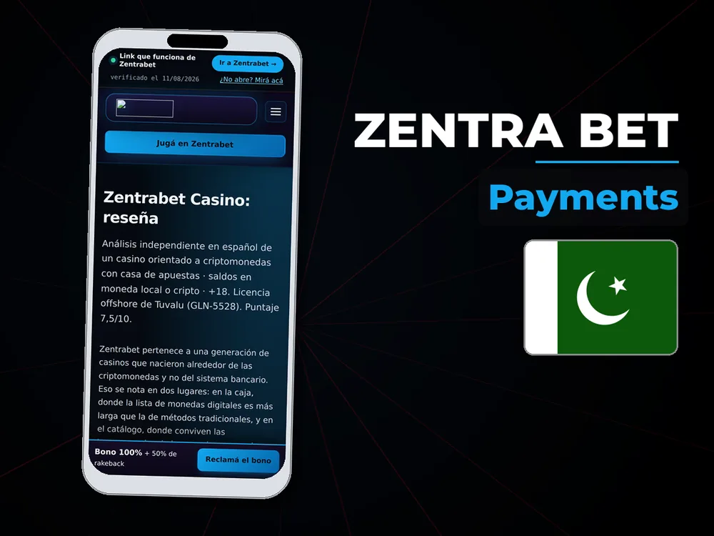 Zentra Bet - Payments