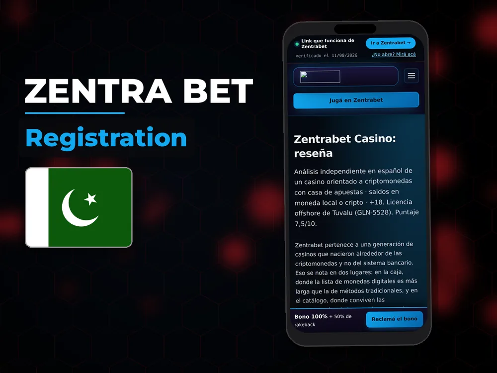 Zentra Bet - Registration