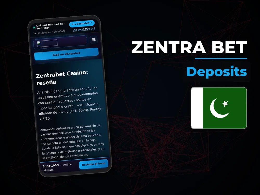 Zentra Bet - Deposits