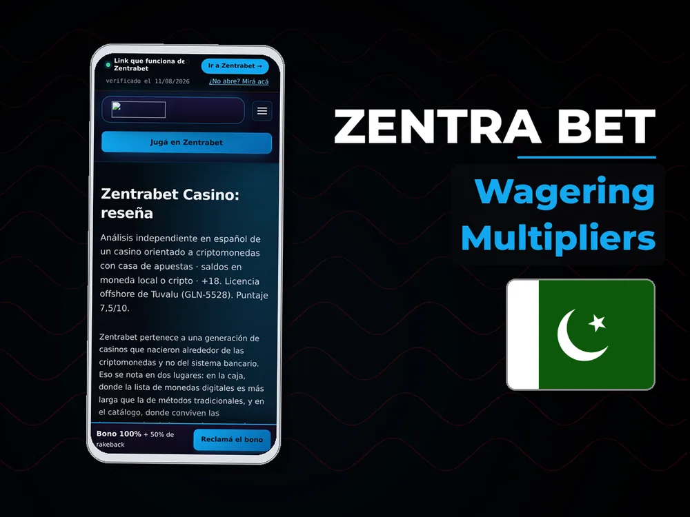 Zentra Bet - Wagering Multipliers