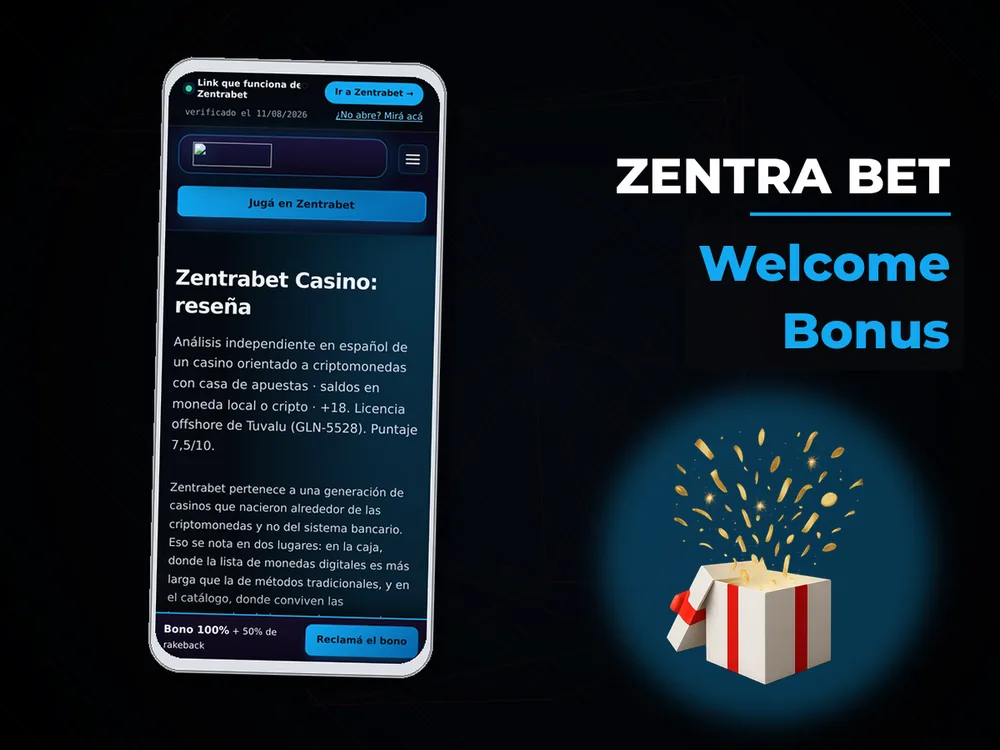 Zentra Bet - Welcome Bonus