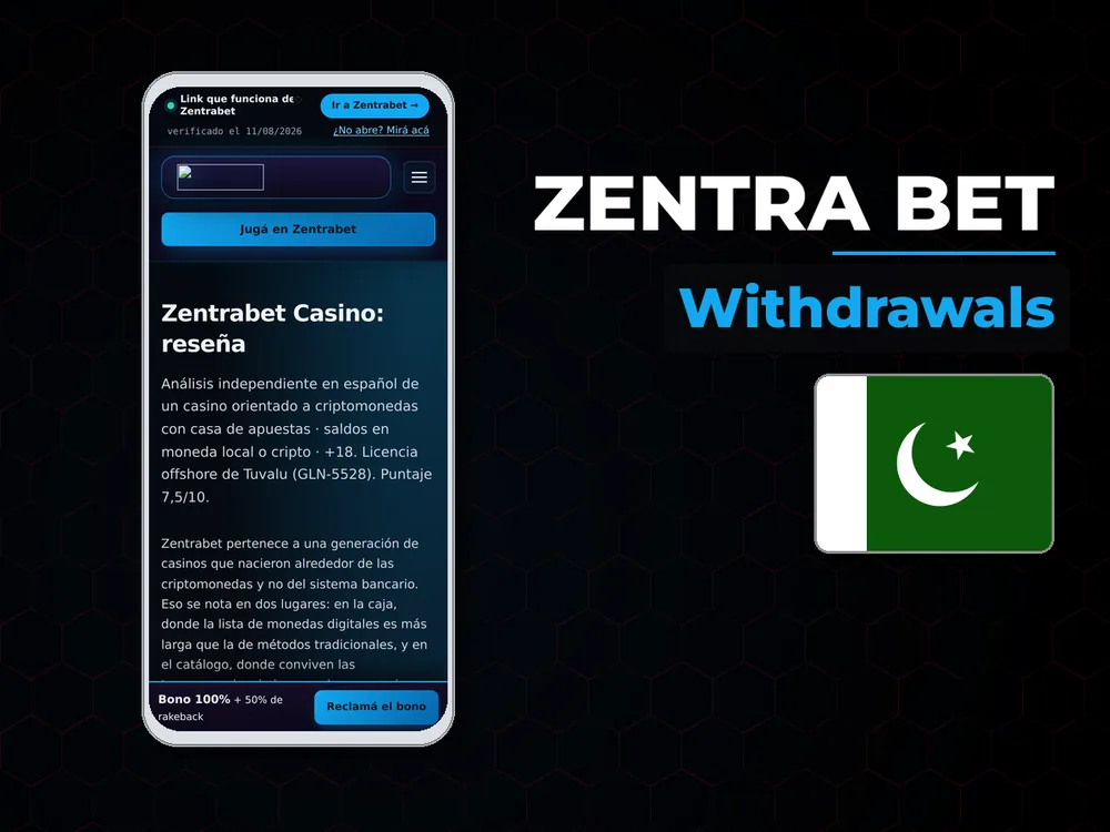 Zentra Bet - Withdrawals